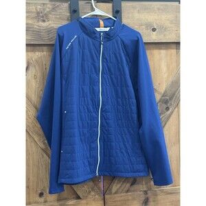 Peter Millar Crown Full Zip Men's Sz XL Navy Hyperlight Merge Hybrid Jacket